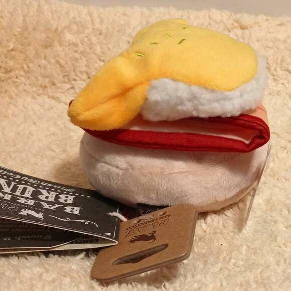 NWT ~ Barking Brunch: Benny's Benedict Dog Toy ~ 5.9" (L) x 4.7" (W) x 3.5" (H) - Picture 9 of 14